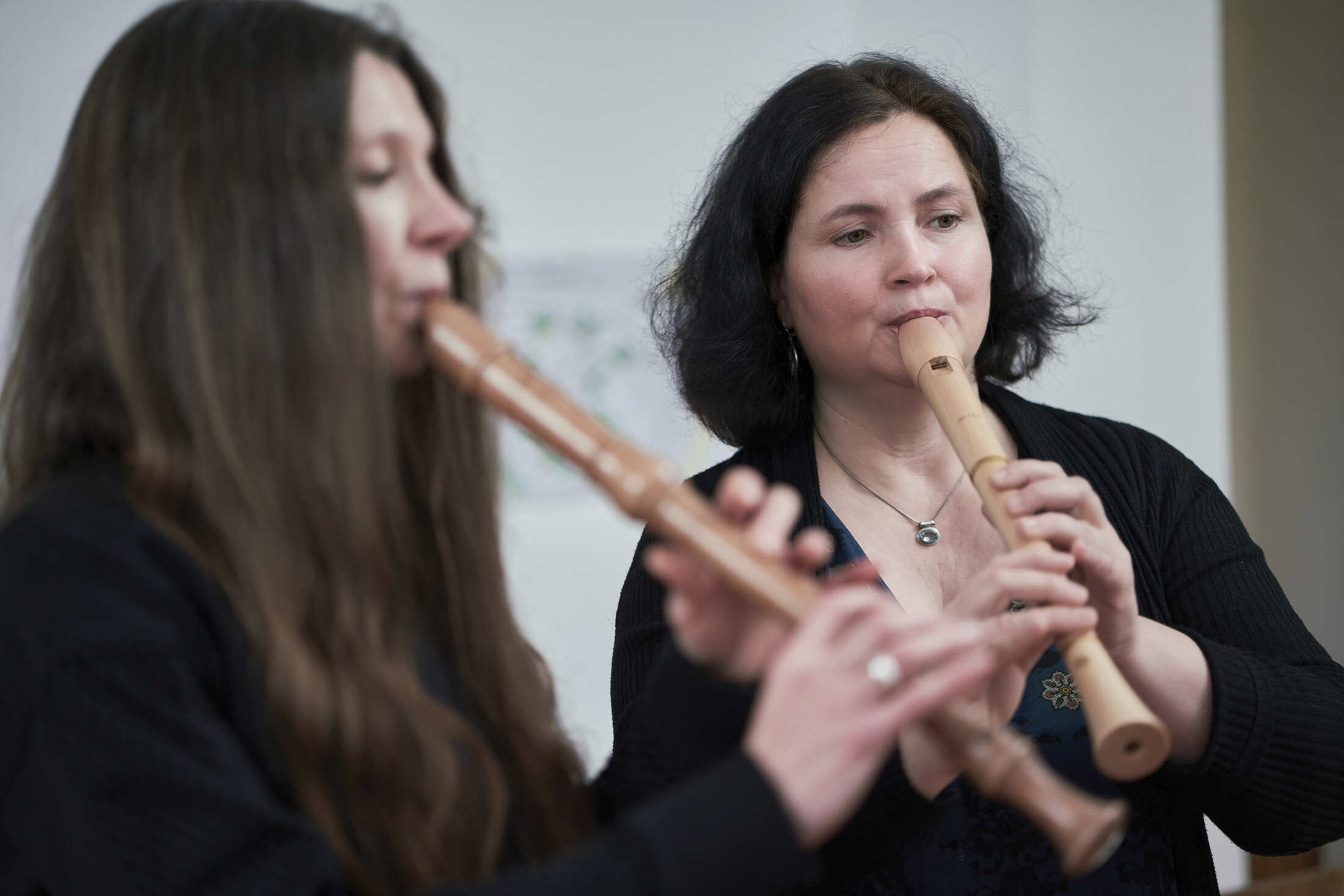 Ein Duett im Blockflötenunterricht für Erwachsene